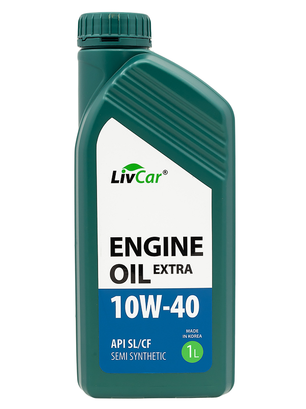 Livcar 10w40 1 л extra engine oil api sl/cf моторное масло полусинтетическое lc2611040001, LC2611040001