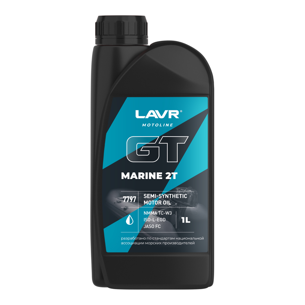 LAVR MOTO Моторное масло GT Marine 2Т FC, 1л, LN7797