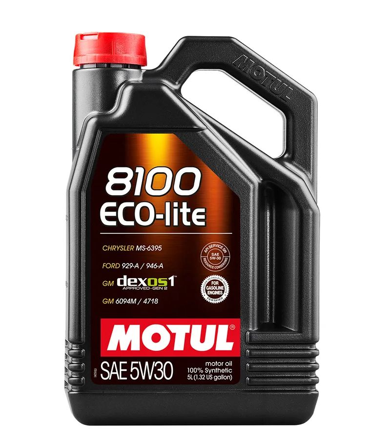 Motul 5w30 масло моторное синтетическое 5l 8100 eco-lite sp-rc/ gf-6a 113498, 113498